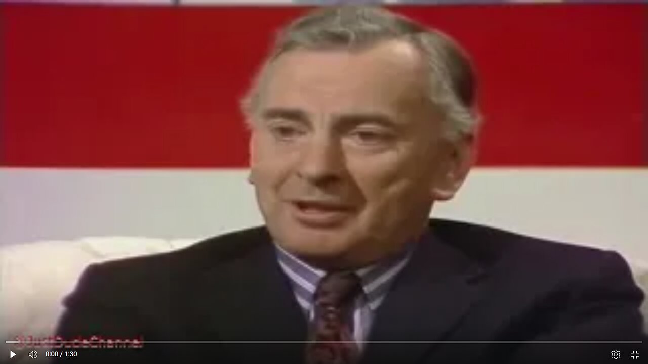 Bro. Gore Vidal: 'We Only Have One Party That Has Two Wings' - Democracy, United States, Deep State