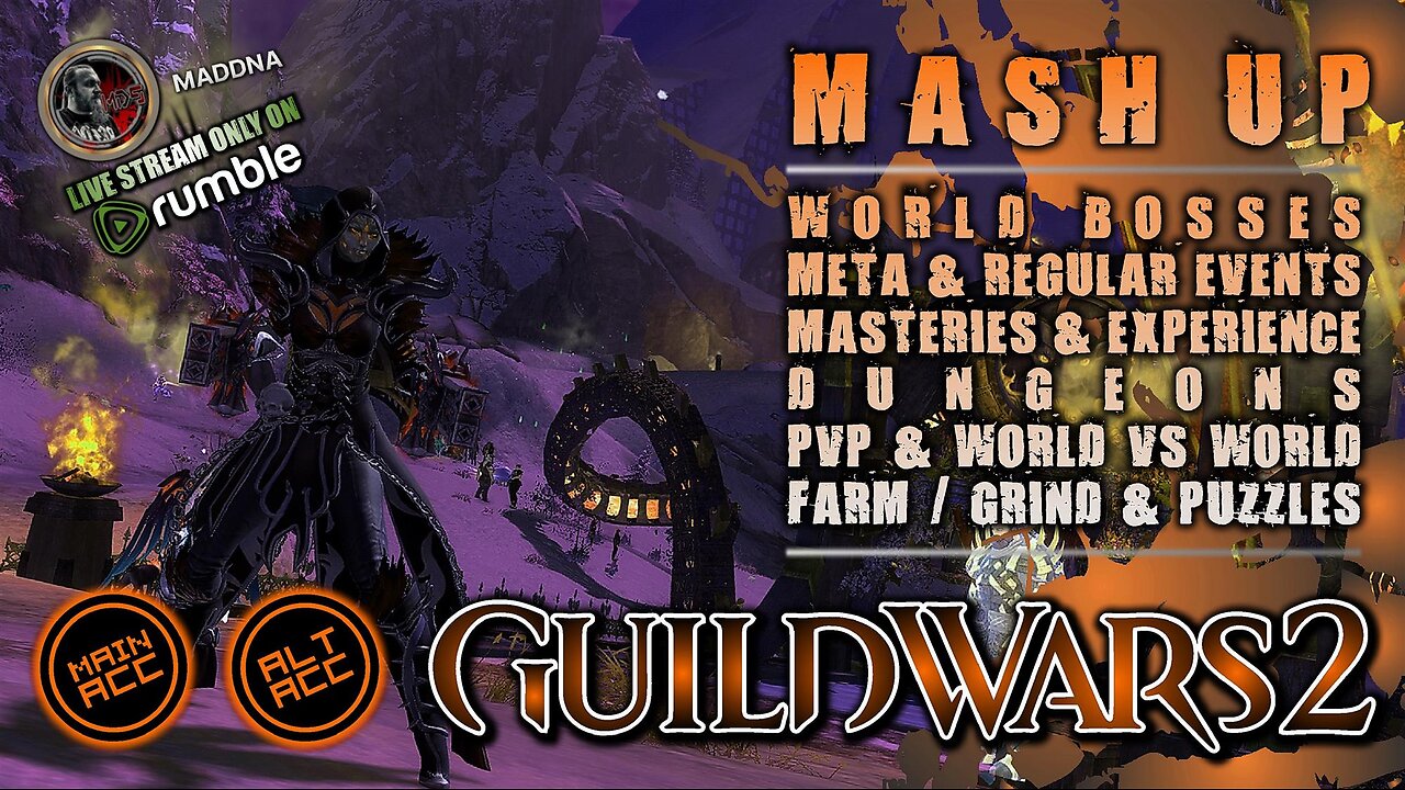 GUILD WARS 2 MASH UP ft. LEYANORE Wintersday Fest / Getting Skyscale Mount Pt.11