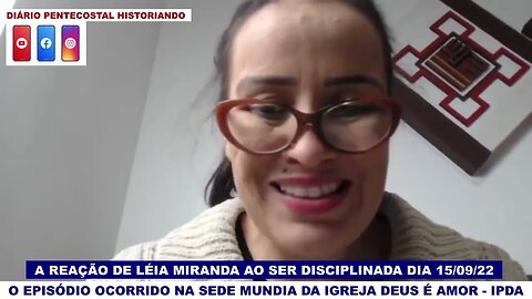 O EPISÓDIO OCORRIDO NA DEUS É AMOR ENTRARÁ PARA OS ANAIS DA HISTÓRIA PENTECOSTAL BRASILEIRA