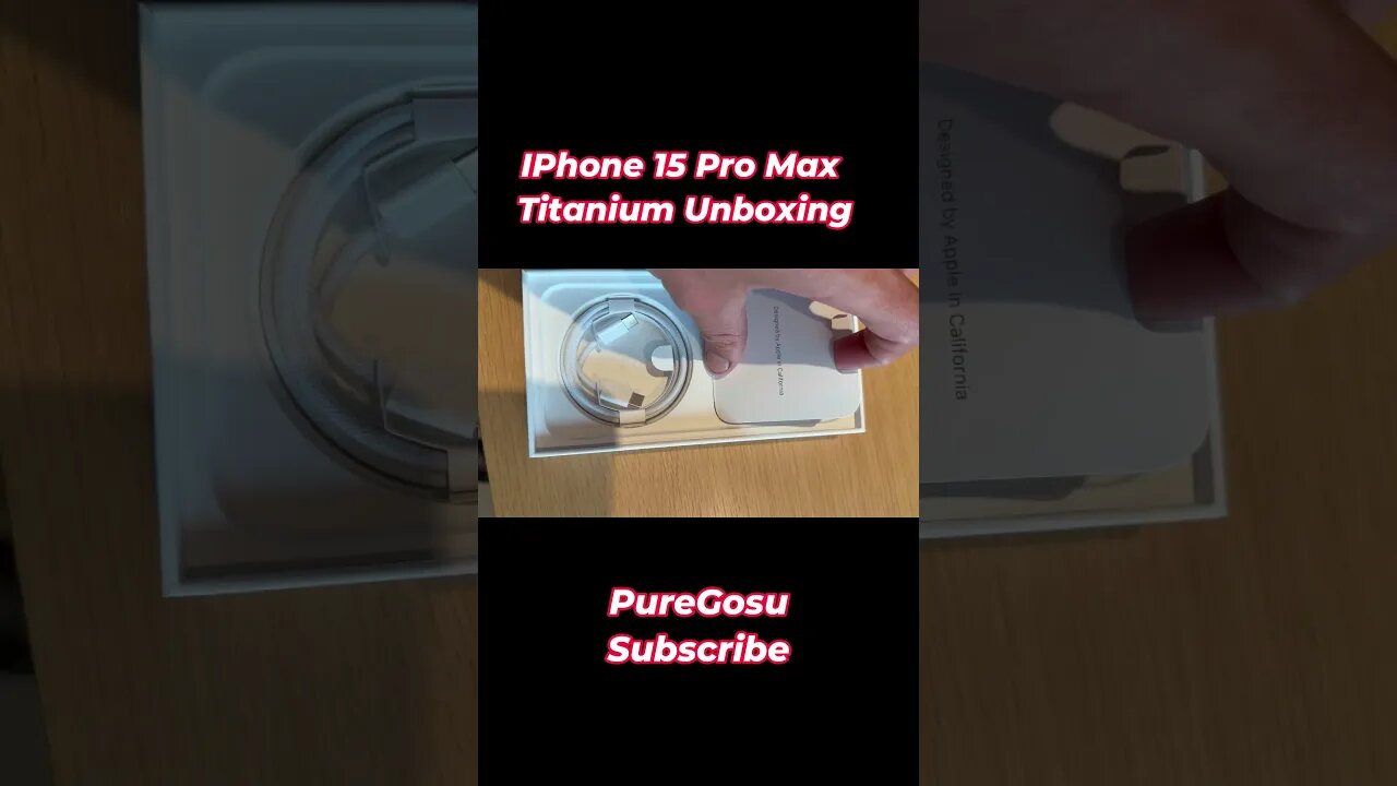 IPhone 15 Pro Max Titanium Unboxing