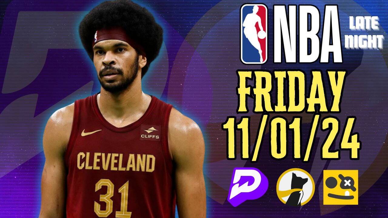 🏀 BEST NBA PLAYER PROPS | FRIDAY 11/01/24 | 4 PICKS | BASKETBALL | TODAY | PRIZEPICKS | UNDERDOG