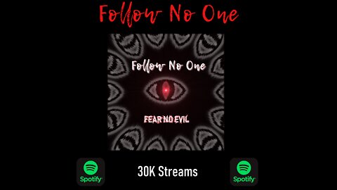 Follow No One Fear No Evil Video - Lyrics Video - Hard Rock and Metal
