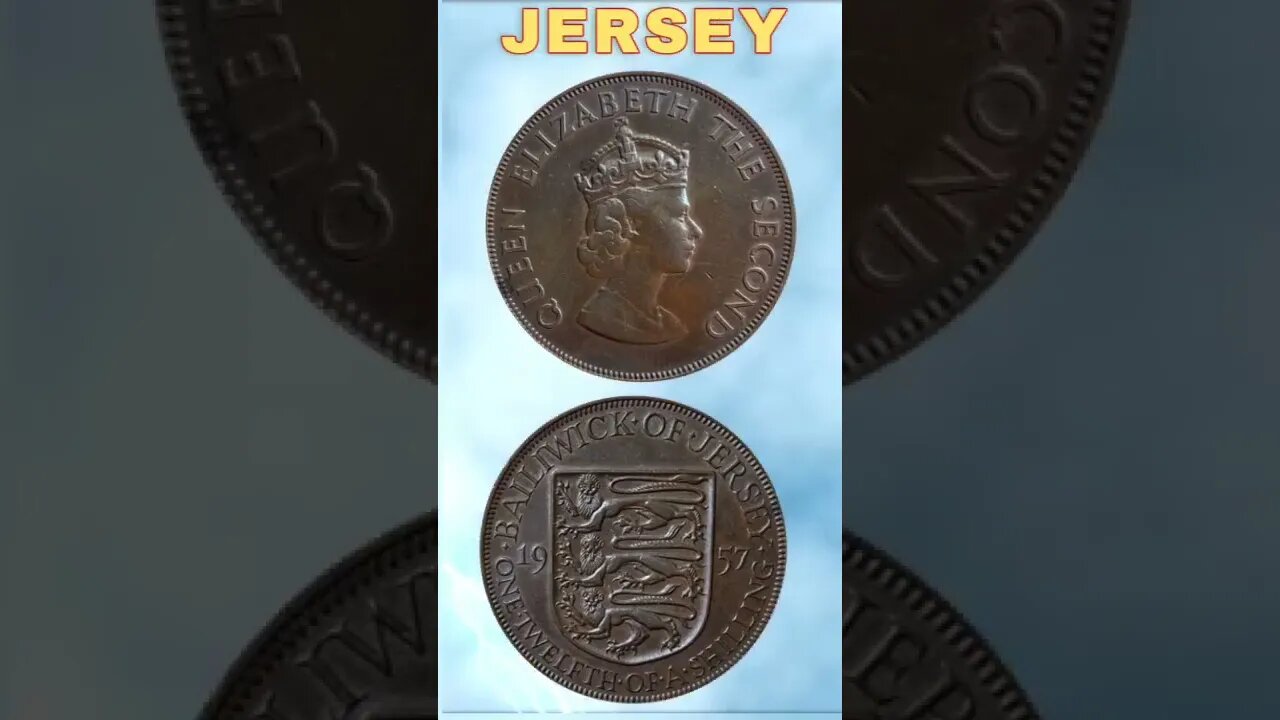 Jersey 1/12 Shilling 1957.#shorts #coinnotesz #viral