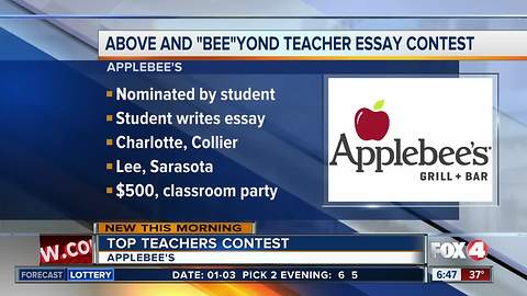 Applebee's holding essay contest to honor Southwest Florida teachers