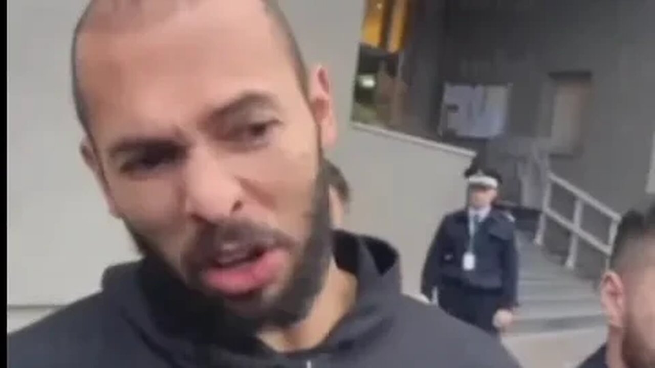 Andrew and Tristan Tate furious outside court today, denied bail