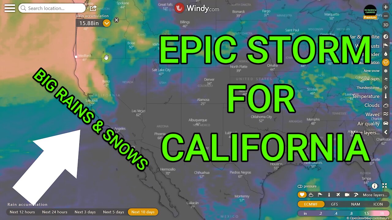 Epic Flooding Coming To California