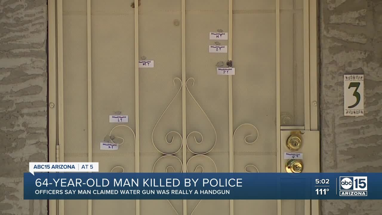 Man with water gun shot, killed by officers in Phoenix