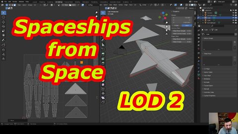 Spaceships from Space LOD2 in Blender