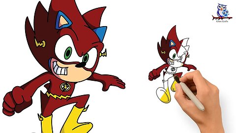 How to Draw Sonic Flash Mashup - Art Tutorial