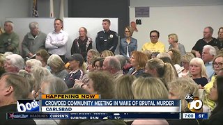 Crowded community meeting in wake of brutal murder