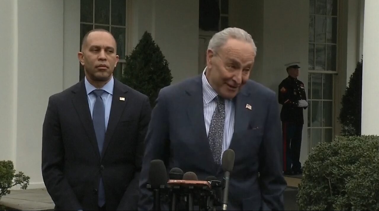 Sen Chuck Schumer Turns Into Bumbling Fool After Meeting With Biden