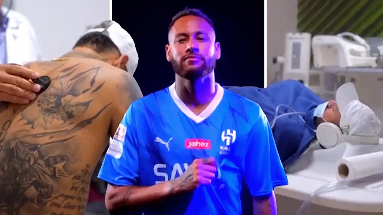 Behind the scenes footage of Neymar completing his Saudi his move to Al Hilal