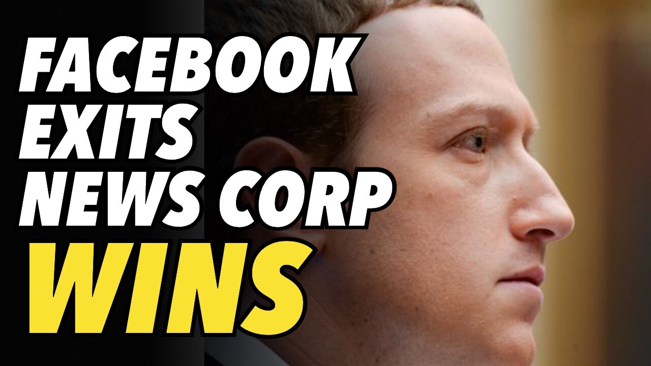 Facebook news exits Australia. News Corp scores big win