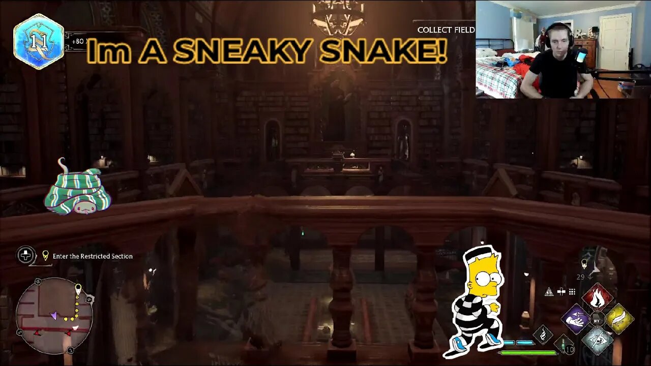 Im A SNEAKY SNAKE! Hogwarts Legacy episode 7