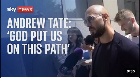 Andrew Tate: 'God has put us on this path to try and awaken the world'