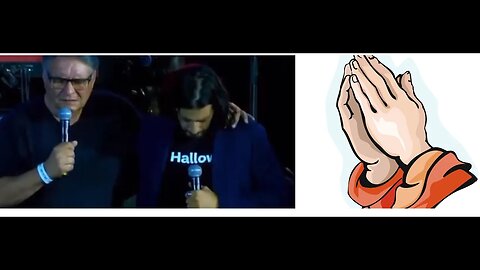 Jonathan Roumie gets prayed for at the Stadium of Light in Lisbon- Portugal- Touching moment