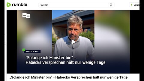 Habecks Versprechen mit sehr kurzem Verfallsdatum ?