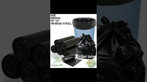 *Free Mask GARBAGE BAGS 100% OXO BIODEGRADABLE*Material: PVCPattern: SolidNet