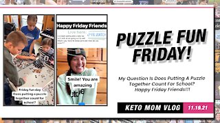 It's Puzzle Fun Friday! (Let's Piece Them Together!) | Keto Mom Vlog