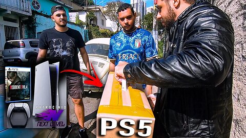 ENTREGUEI PESSOALMENTE o PS5 para o GANHADOR do SORTEIO!