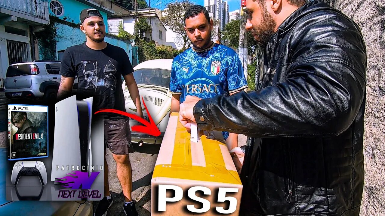ENTREGUEI PESSOALMENTE o PS5 para o GANHADOR do SORTEIO!