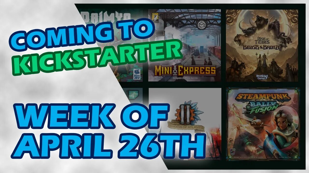 📅 Kickstarter Boardgames - Week of April 26th | Mini Express, Resident Evil, Steampunk Rally Fusion