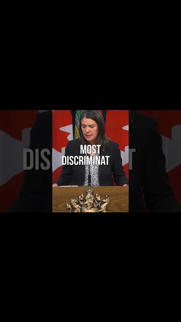 Danielle Smith, The Most Discriminated Against Group