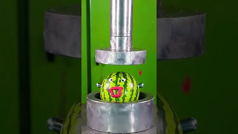 Grapes & Watermelon CRUSHED with Worm Tool! #hydraulicpress #satisfying #crushing #asmr