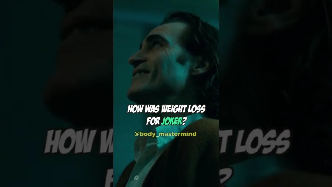 How SUPER VILLAIN Lost Weight - Joker #weightloss #weightloss #celebrity