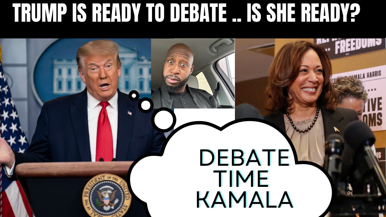 Kamala Harris: I'm glad Trump 'finally' agreed to a debate