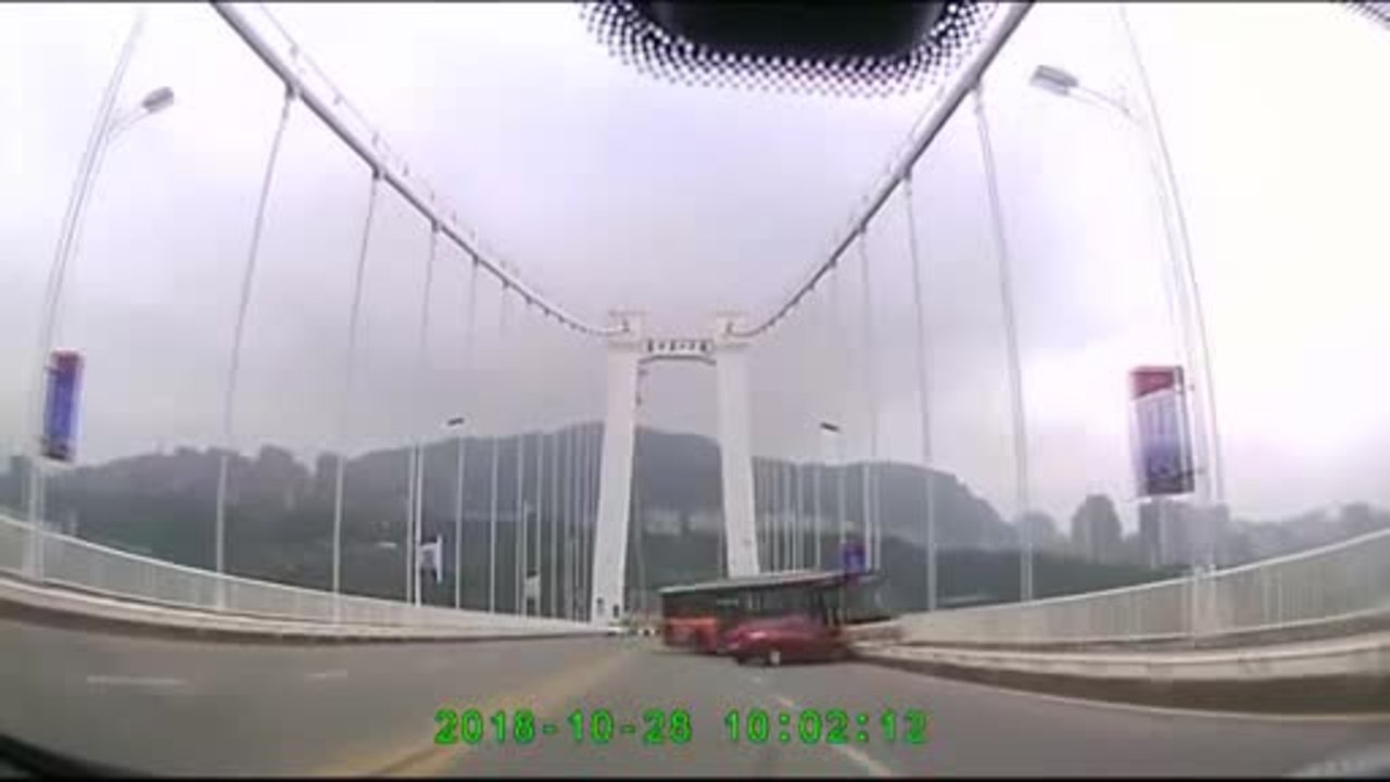 Video shows passenger hitting bus driver moments before deadly crash in China