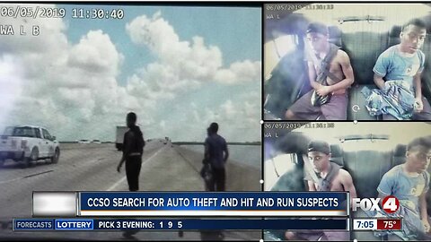 FHP releases images of suspects in vehicle theft and hit and run