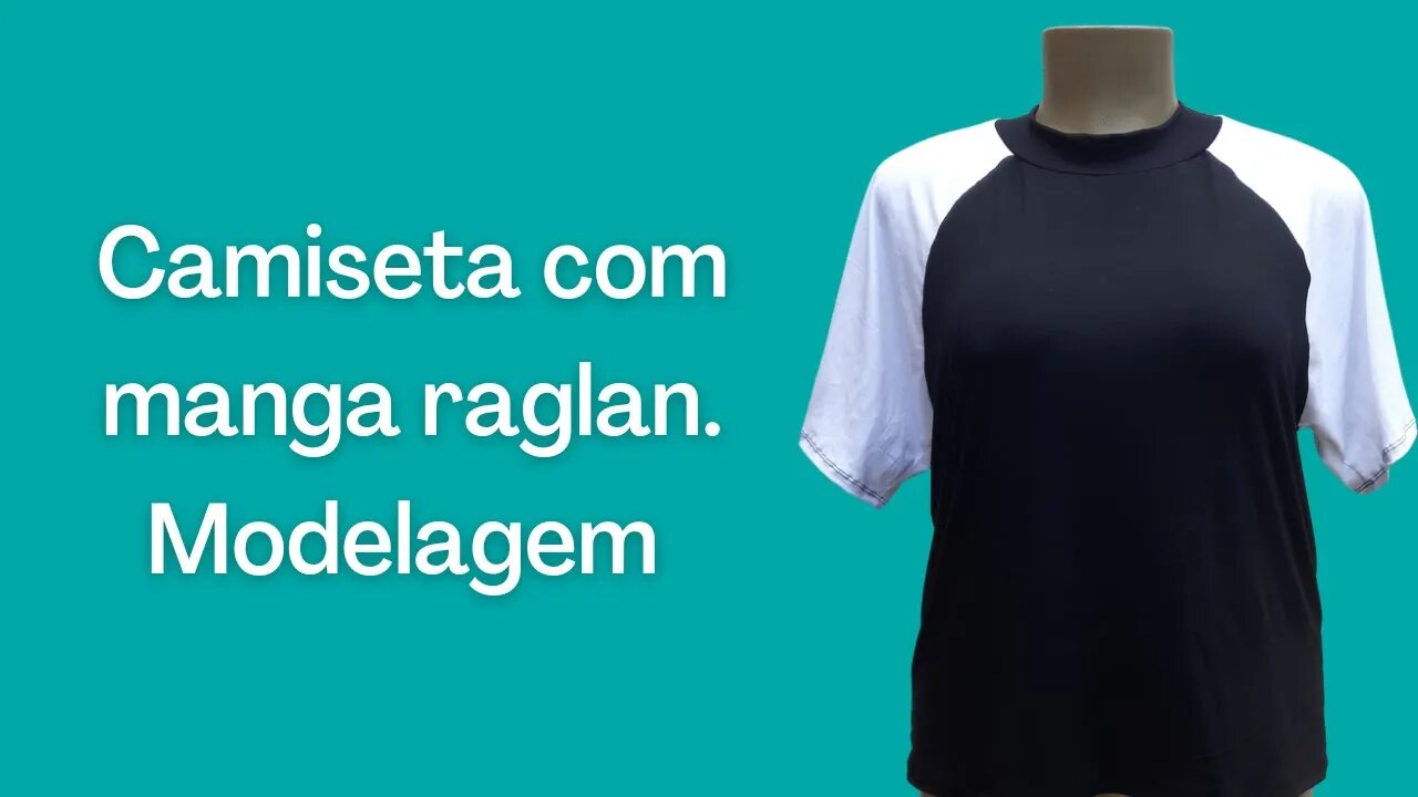 Camiseta raglan modelagem
