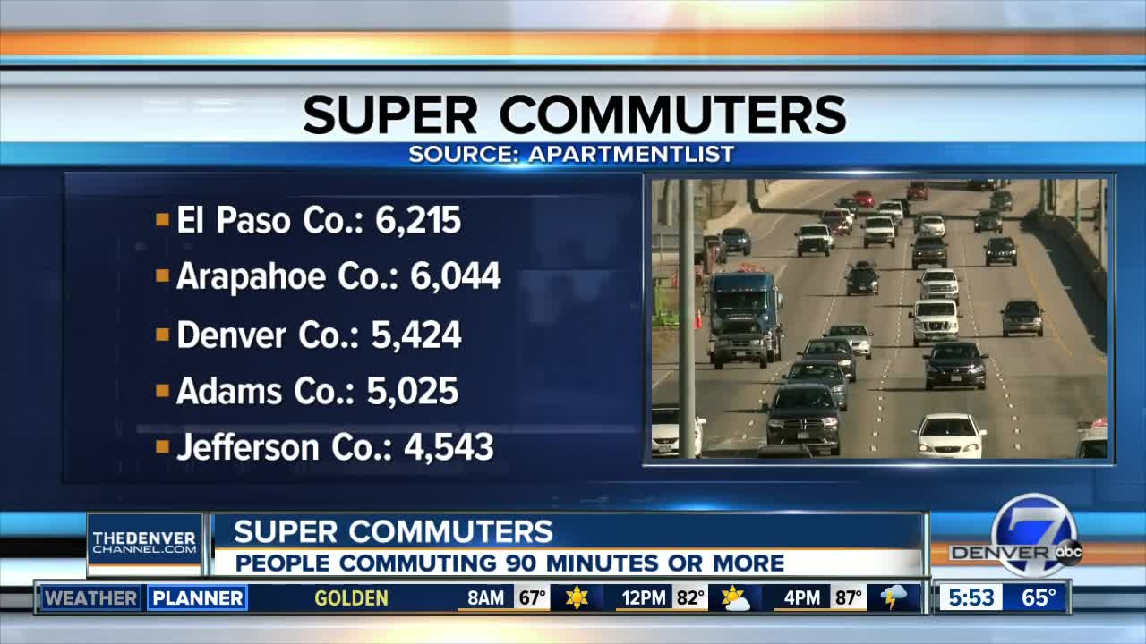 25,000+ people in metro area commute 90 minutes each way