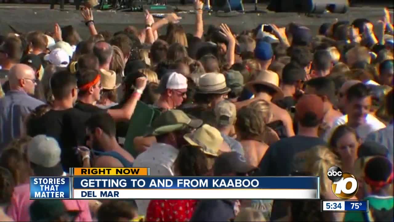 KAABOO Del Mar organizers address transportation crunch