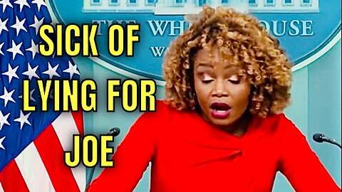 Karine Jean-Pierre must be counting down the days when she no longer has to LIE for JOE…