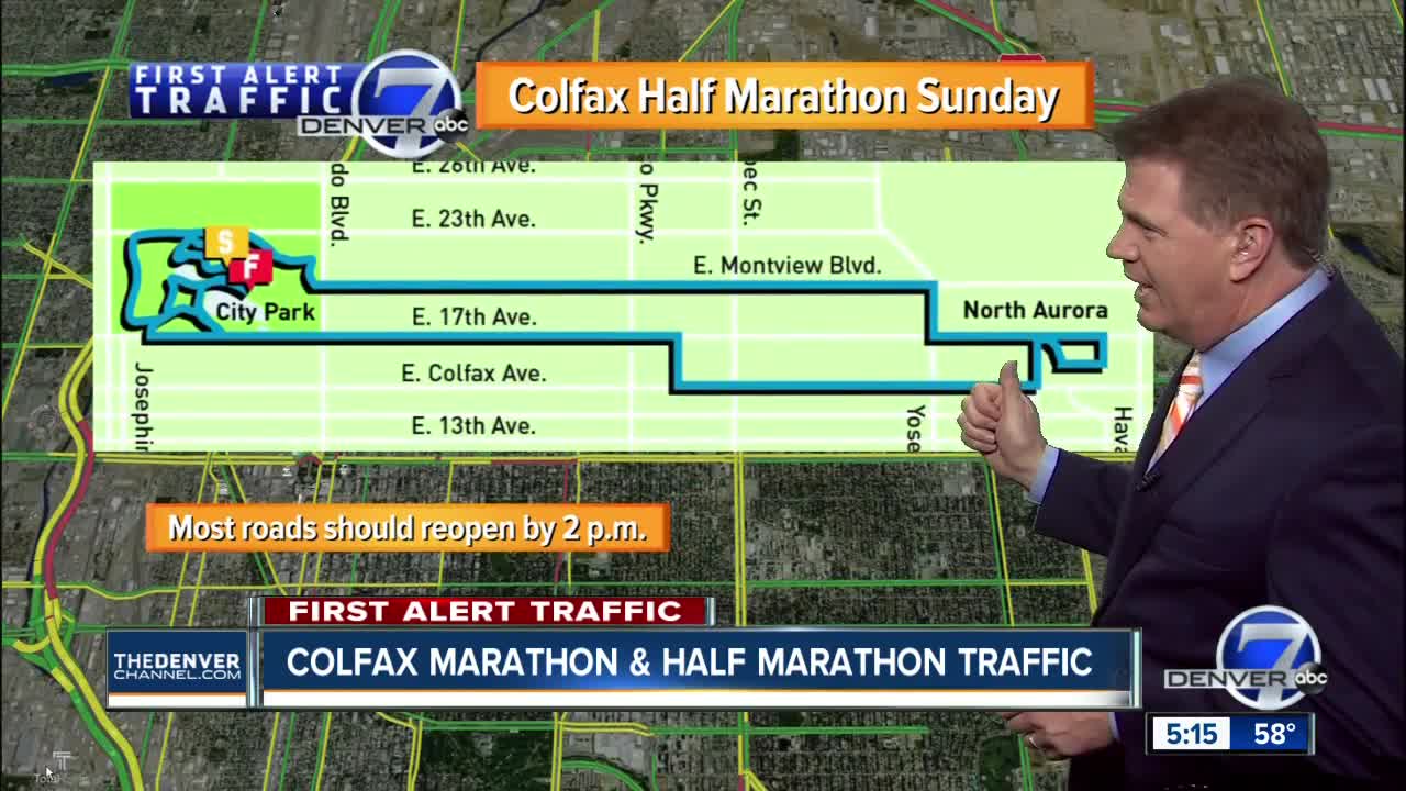 How to avoid traffic problems during the Colfax Marathon