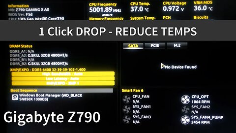 1 Click Drop Temps - Z790 Gigabyte (Short Edition)