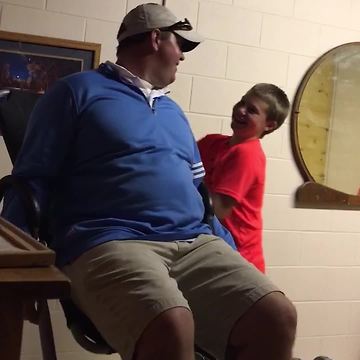 Man Slides Off Inversion Table