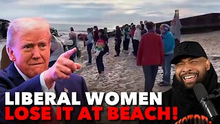 UNSTABLE Liberal Women "PRIMAL SCREAM" At Beach Over Trump Winning