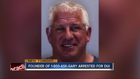 Gary, of 1-800-ASK-GARY arrested for DUI