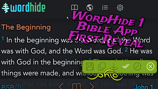 WordHide 1, Bible App First Reveal