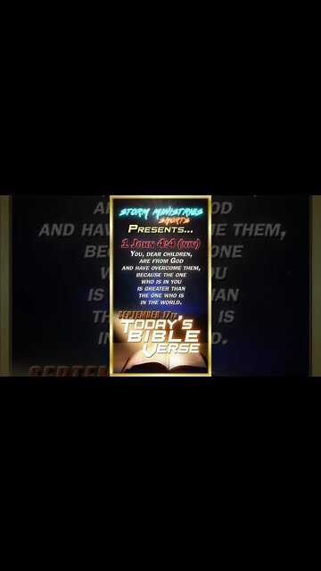 9.17.2022 | STORM MINISTRIES | Daily Bible Verse | 1 John 4:4 (NIV) | #shorts