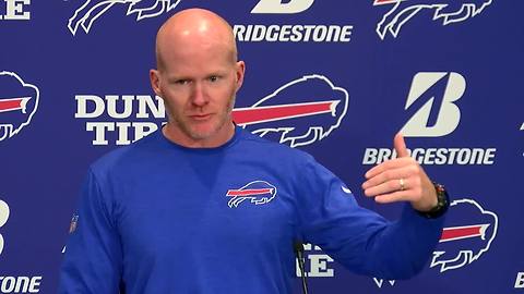 Bills HC Sean McDermott gives updates on the injuries to Tyrod, Peterman (12/13/17)