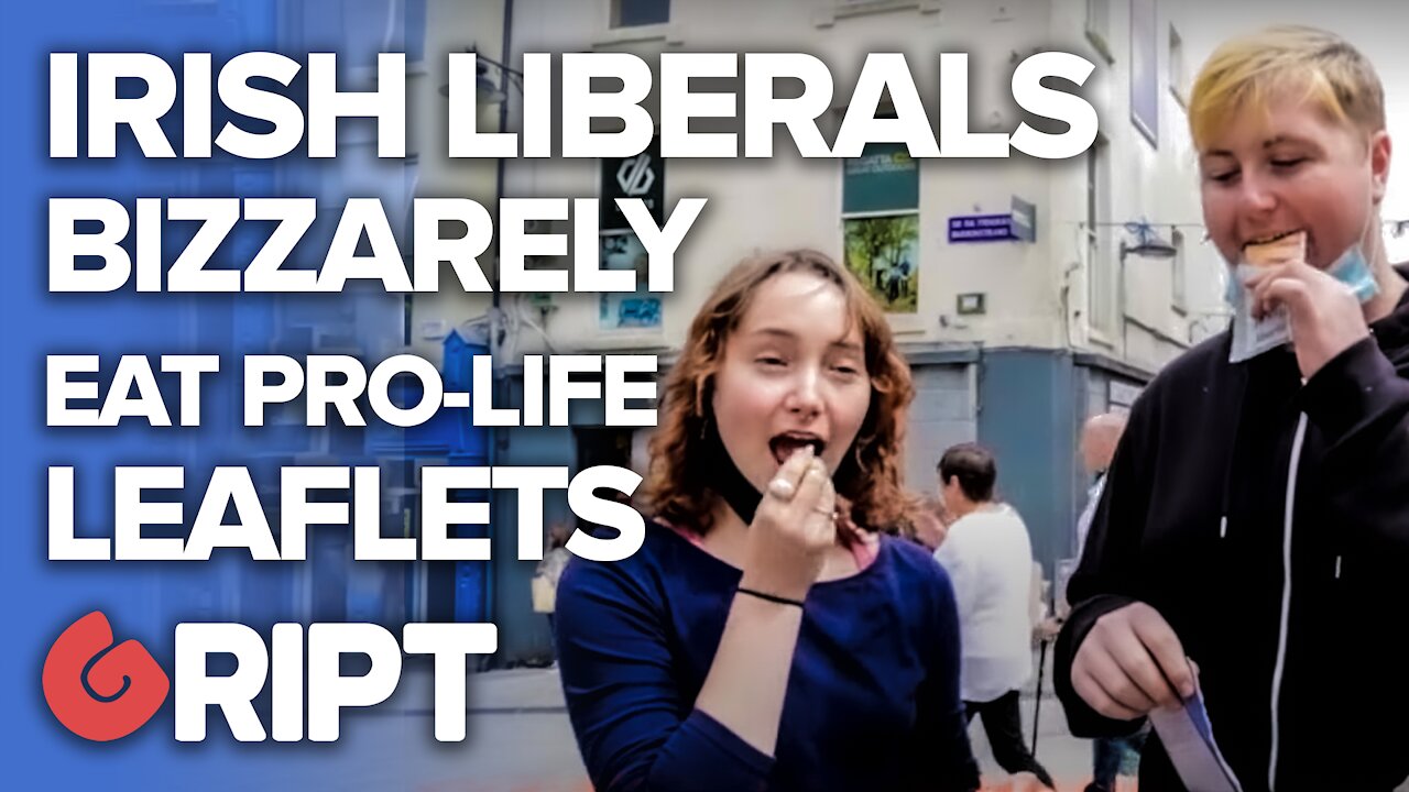 Irish liberals meltdown, eat pro-life leaflets [cringe warning]