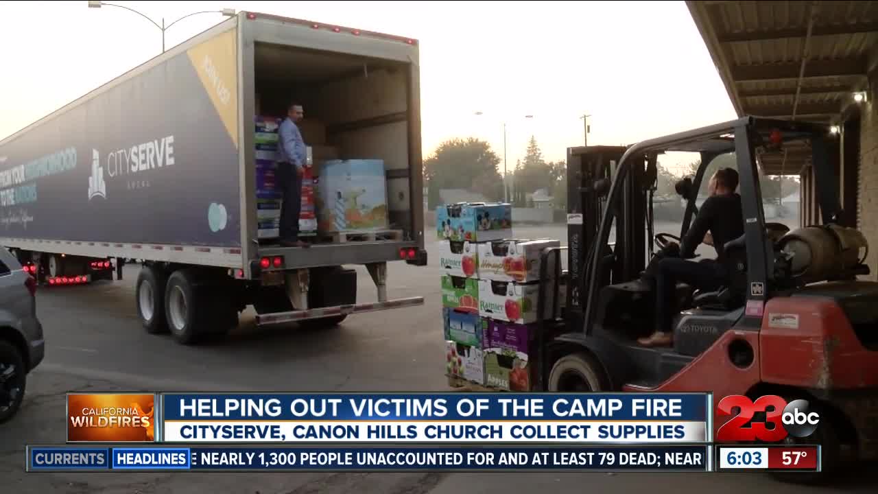 City Serve and Canyon Hills send support to fire victims