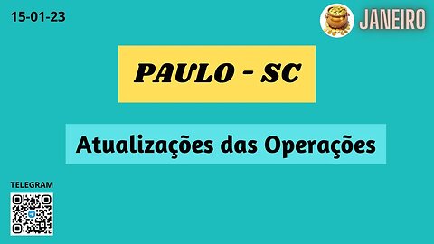 PAULO-SC Atualizações das Operações