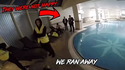 SNEAKING INTO FANCY HOTEL *WORKER GOT PI**ED AND CHASED US*