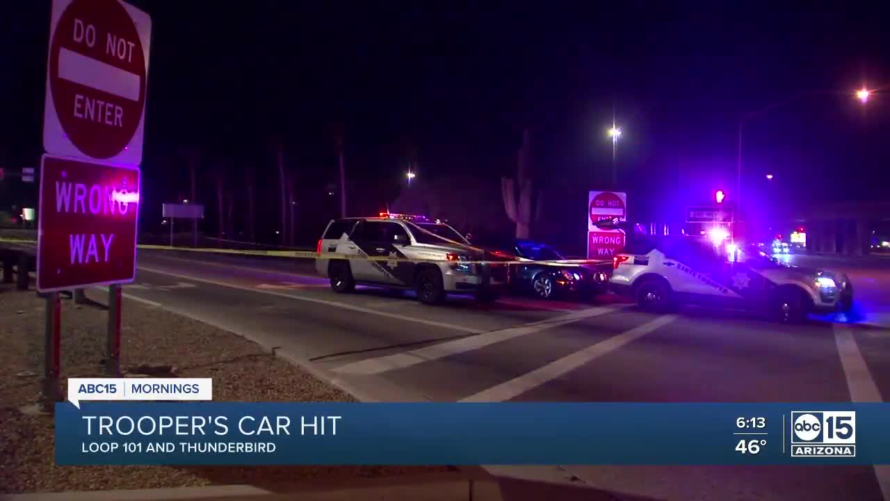 DPS trooper vehicle hit near Loop 101 & Thunderbird o