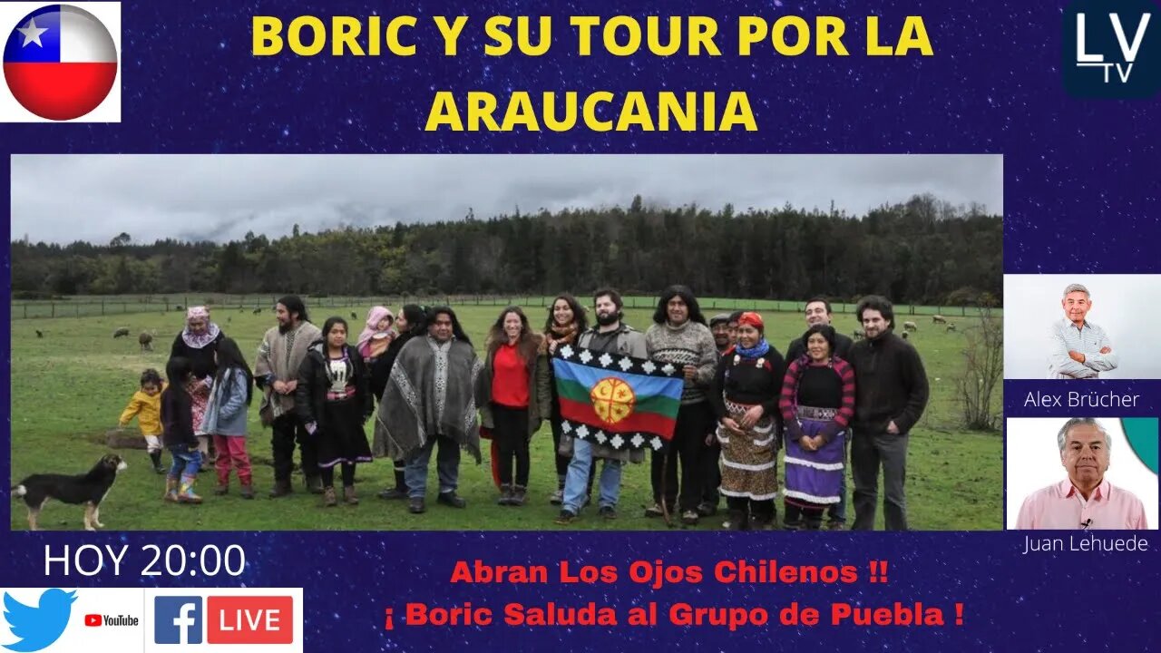 BORIC EN TOUR POR LA ARAUCANIA ADMITE TERRORISMO